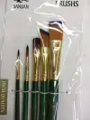 Five high-quality green brushes Specification image
